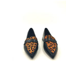 Mocassino in pelle c/animalier