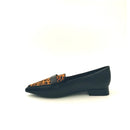 Mocassino in pelle c/animalier