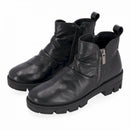 Stivaletto flex in pelle f.do carroarmato