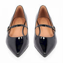 Ballerina a punta in vernice