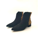 Stivaletto in camoscio c/animalier