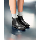 Nero giardini stivaletti chelsea donna in pelle