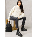 Nero giardini stivaletti chelsea donna in pelle