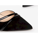 Nero giardini decolte' donna in camoscio e vernice