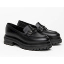 Nero giardini mocassino donna in pelle