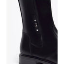Stivali donna in pelle e materiale tecnico