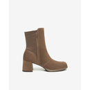 Tronchetti donna in suede e materiale tecnico