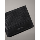 Calvin klein portafoglio rfid in pelle con logo