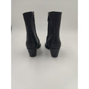 Stivaletto texano in pelle c/cerniera