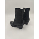 Stivaletto texano in pelle c/cerniera