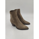 Stivaletto texano in camoscio c/cerniera