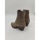 Stivaletto texano in camoscio c/cerniera