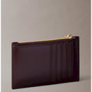 Calvin klein porta carte in pelle con zip