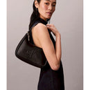 Calvin klein borsa da spalla con logo monogramma stampato