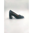 Mocassino c/tacco 75 in naplak