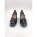 Mocassino c/tacco 75 in naplak