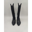 Stivale texano in pelle con tacco