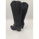 Stivale texano in pelle con tacco