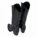 Stivale texano in pelle con tacco