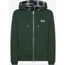 Sun 68 hood zip contrast cotton