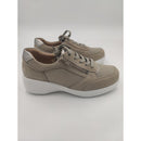 Scarpa con zeppa e cerniera