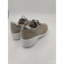 Scarpa con zeppa e cerniera