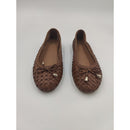 Ballerina in pelle intrecciata