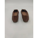 Ballerina in pelle intrecciata