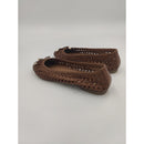 Ballerina in pelle intrecciata