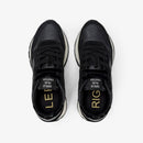 Sneaker ally bright in nylon e suede nero