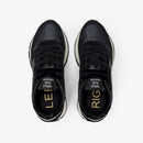 Sneaker ally bright in nylon e suede nero