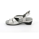 Sandalo dora con leggero tacco