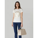 Trussardi iris tote stampa