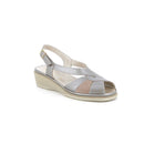 Sandalo eloi con tomaia multimateriale