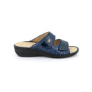 Ciabatta dara da donna in pelle e tessuto