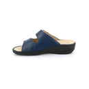 Ciabatta dara da donna in pelle e tessuto