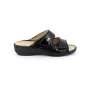 Ciabatta dara da donna in pelle e tessuto