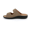 Ciabatta lino a due velcri