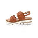 Sandalo fama con zeppe e effetto arricciato