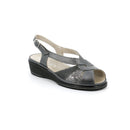 Sandalo eloi con tomaia multimateriale