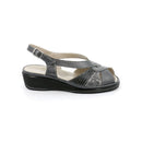 Sandalo eloi con tomaia multimateriale