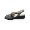 Sandalo eloi con tomaia multimateriale