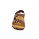 Sandalo bobo tripla fibbia in pelle