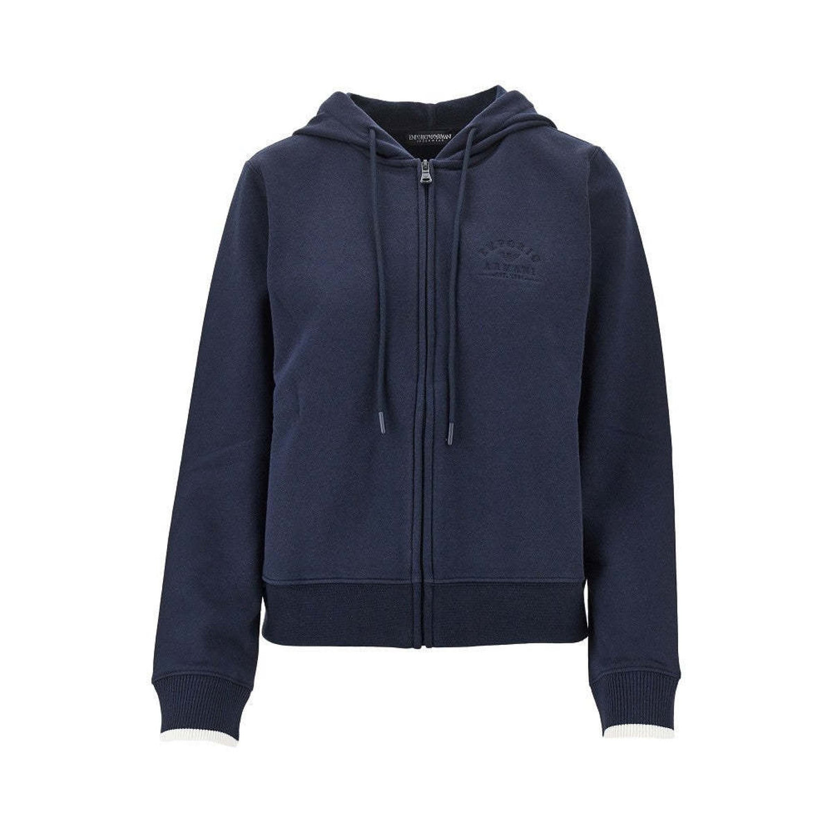 Felpa con cappuccio emporio armani underwear con zip