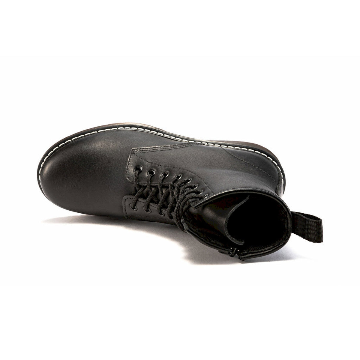 Anfibio in pelle con zip