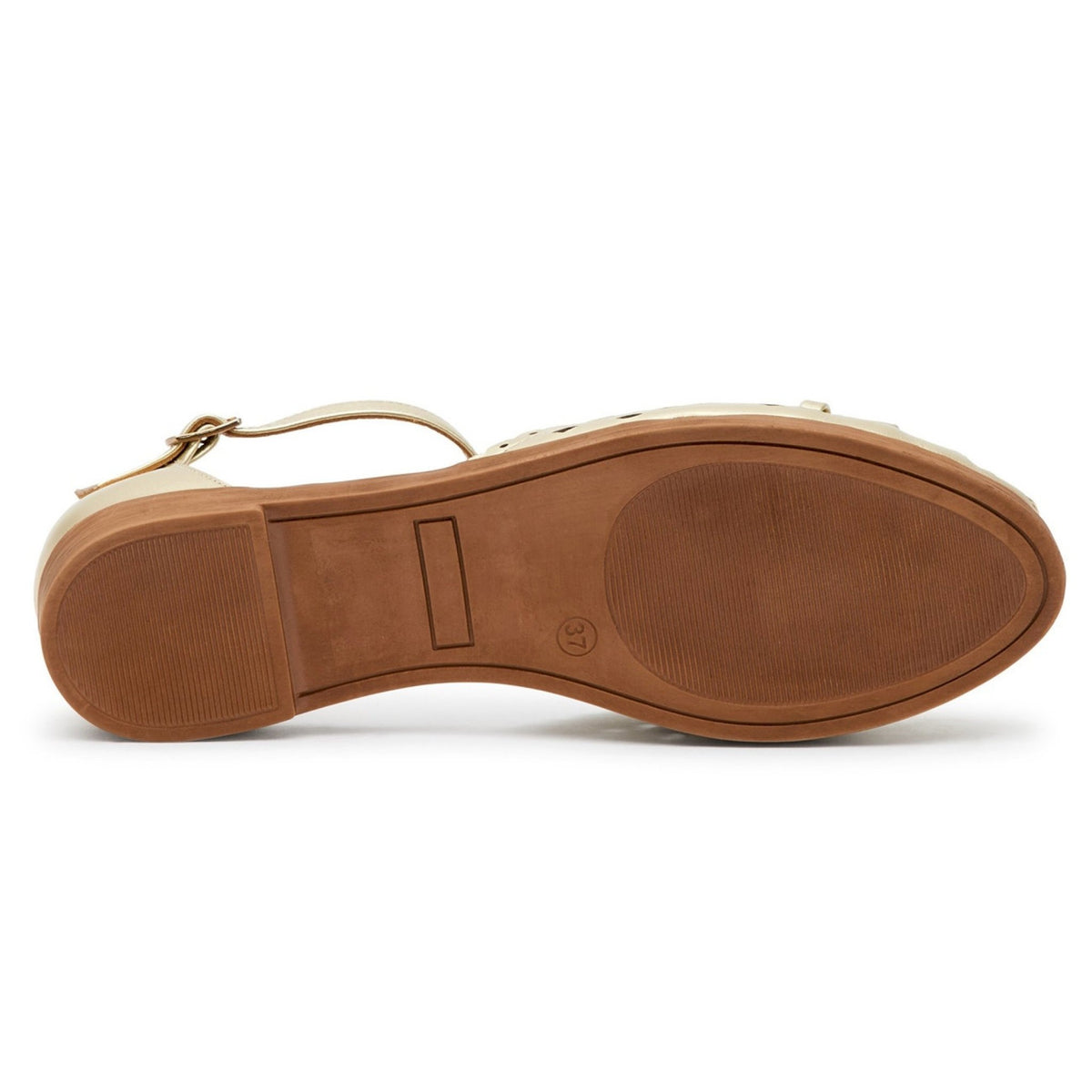 Sandalo ragnetto in pelle laminata