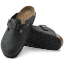 Birkenstock boston  oiled leather black calzata stretta