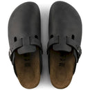 Boston  oiled leather black calzata stretta