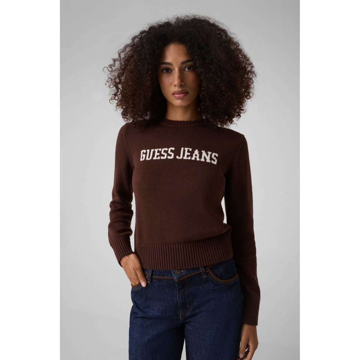 Guess - maglione guess con logo intarsiato