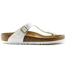 Gizeh white patent birko flor calzata normale